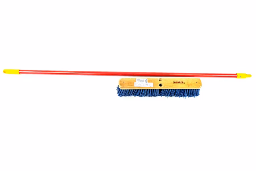 Zip's 18" Wide Broom with 60" Fiberglass Handle