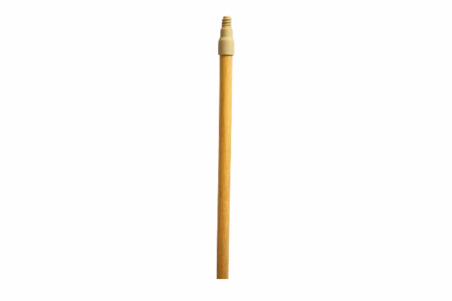 Bruske 60" Hardwood Broom Handle with Threaded Nylon Tip