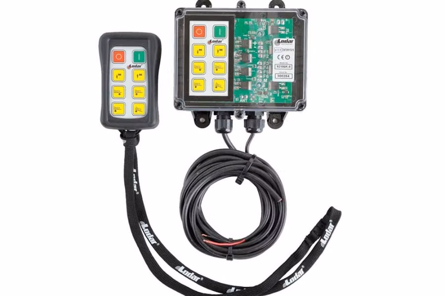 Lodar 6-Function Wireless Remote System with Key-on Receiver for Electric or Electro-Hydraulic Solenoids