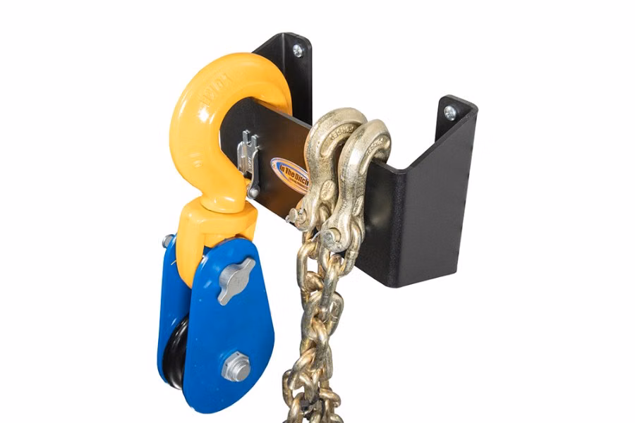 In The Ditch Snatch Block and HD Chain Storage Racks