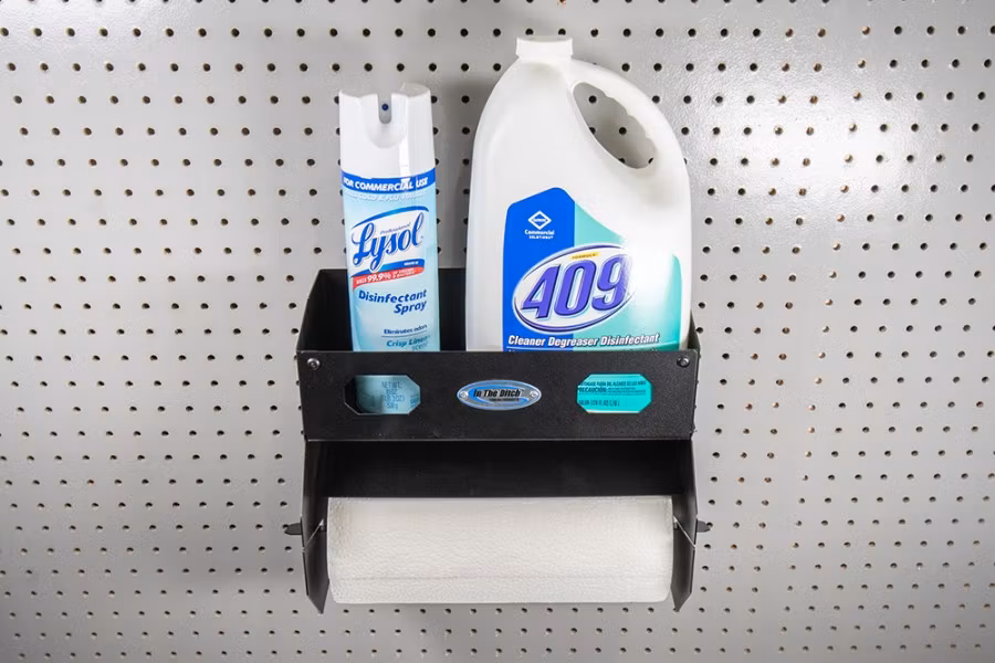 In The Ditch Paper Towel Rack with Shelf