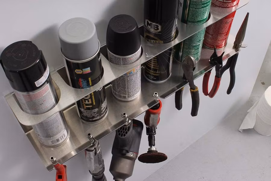 In The Ditch Aerosol Can and Air Tool Combo Rack