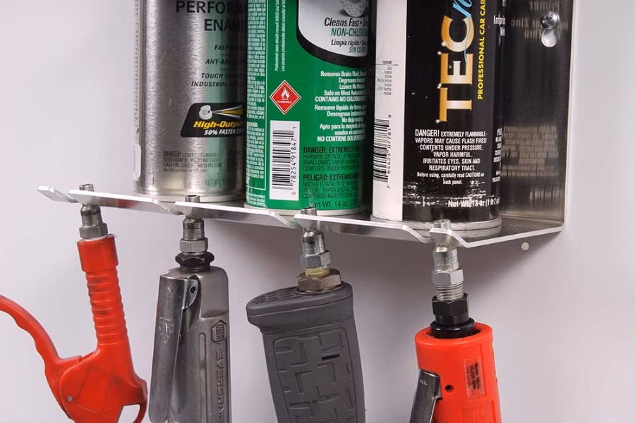 In The Ditch Aerosol Can and Air Tool Combo Rack