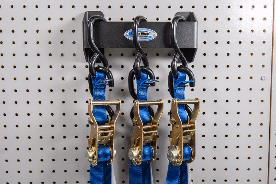 In The Ditch Tie Down Strap Hanger Rack