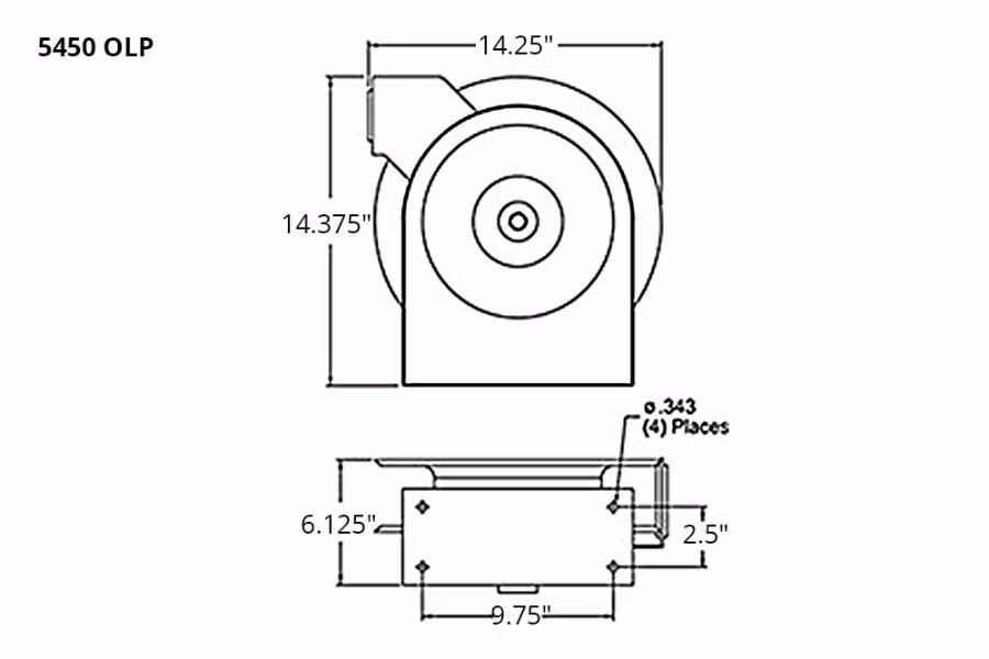 Reelcraft 5000 Series Premium Duty Air/Water Hose Reels