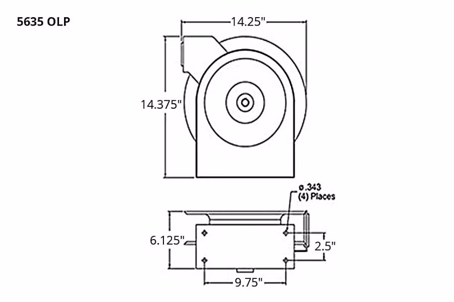 Reelcraft 5000 Series Premium Duty Air/Water Hose Reels