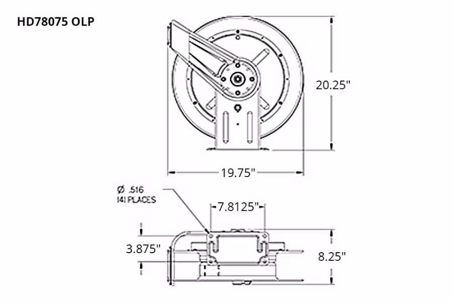 Reelcraft HD70000 Series Air/Water Hose Reels