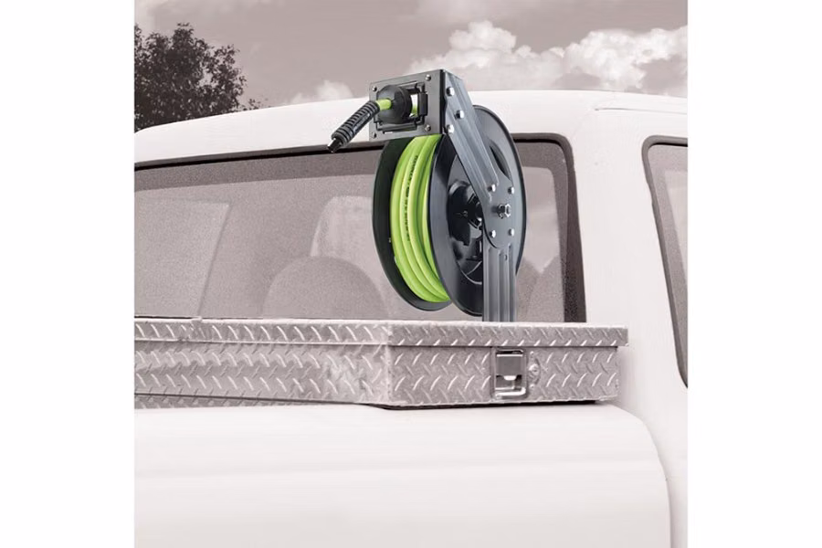 Flexzilla Retractable Air Hose Reels - Single Axle Arm Support