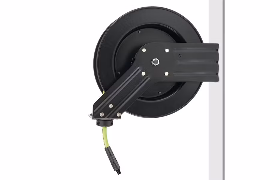 Flexzilla Retractable Air Hose Reels - Single Axle Arm Support