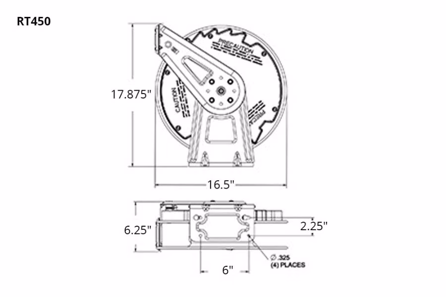 Reelcraft RT Series Air/Water Hose Reels