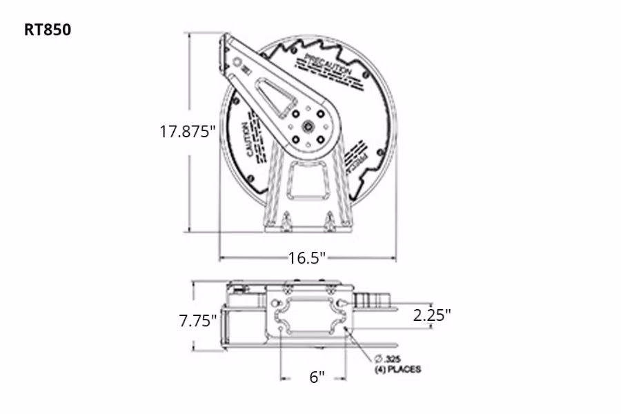 Reelcraft RT Series Air/Water Hose Reels