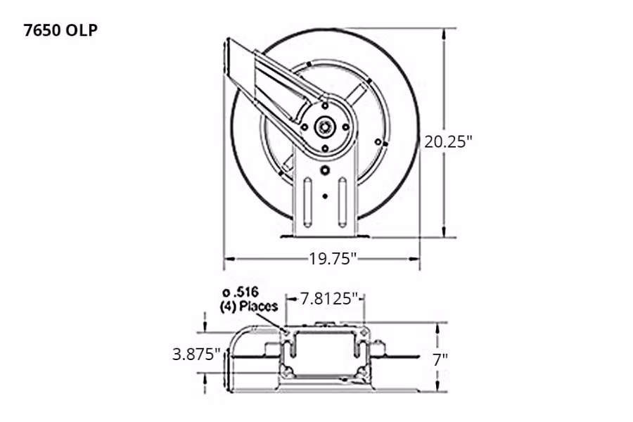 Reelcraft 7000 Series Air/Water Hose Reels