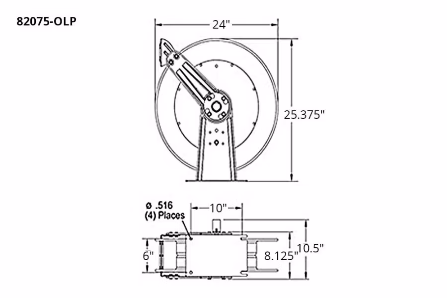 12911-reelcraft-80000-series-air-water-hose-reels-1.jpg Reelcraft 80000 Series Air/Water Hose Reels