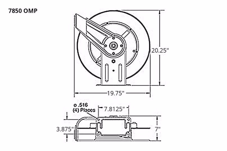 Reelcraft 7000 Series Oil Hose Reels