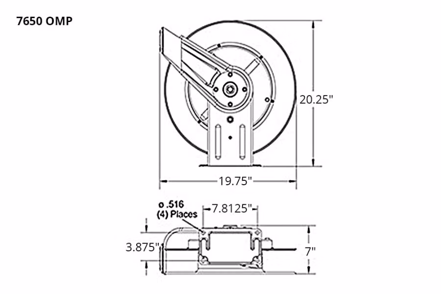 Reelcraft 7000 Series Oil Hose Reels