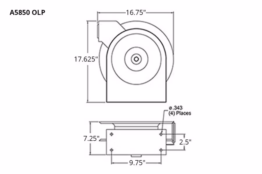 Reelcraft Premium Duty Air/ Water Hose Reel