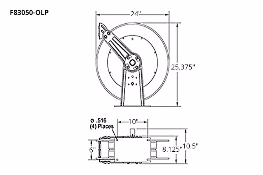 Reelcraft F80000 Series Fuel Hose Reels