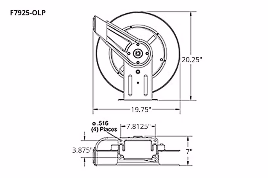 Reelcraft F Series Fuel Hose Reel
