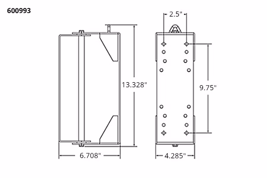 Reelcraft Wall Mounted Universal Swing Bracket
