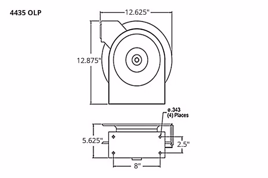 12927-reelcraft-4000-series-air-water-premium-hose-duty-reels-3.jpg Reelcraft 4000 Series Air/Water Premium Hose Duty Reels