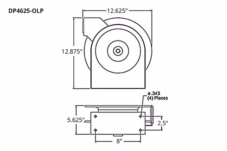 12927-reelcraft-4000-series-air-water-premium-hose-duty-reels-4.jpg Reelcraft 4000 Series Air/Water Premium Hose Duty Reels