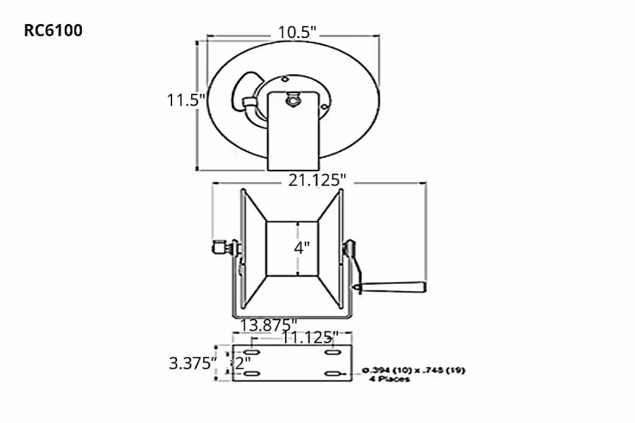 Reelcraft Hand Crank C Series Hose Reels