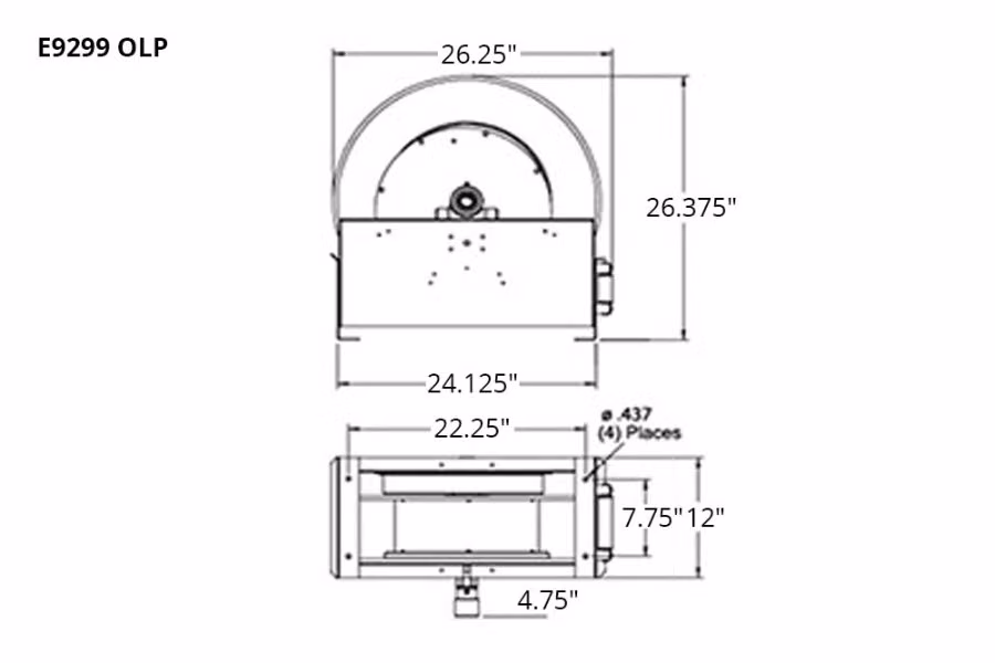 12944-reelcraft-series-e9000-vehicle-air-water-reel-3.jpg Reelcraft Series E9000 Vehicle Air/Water Reel