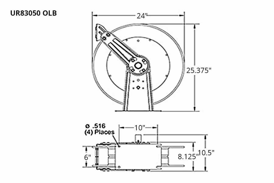Reelcraft 80000 Series DEF Hose Reel