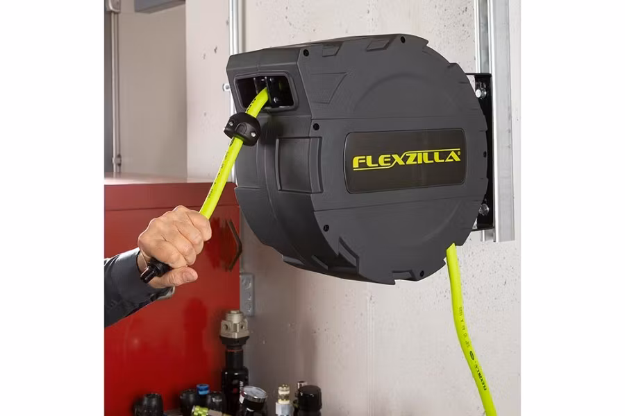 12973-flexzilla-enclosed-plastic-retractable-air-hose-reel-1.jpg Flexzilla Enclosed Plastic Retractable Air Hose Reel
