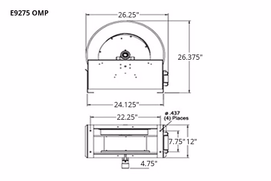 Reelcraft Series E9000 Medium Pressure Oil Reel