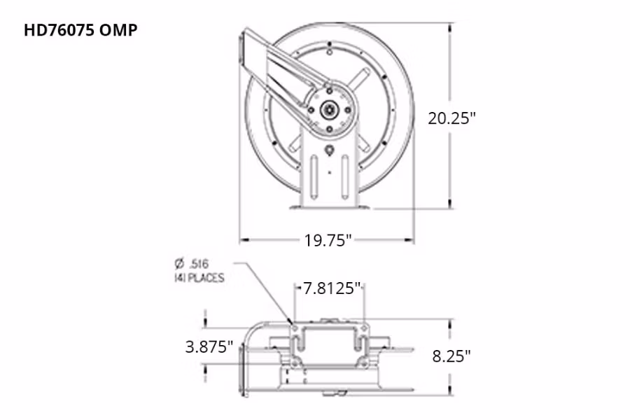 Reelcraft HD70000 Series Oil Hose Reel