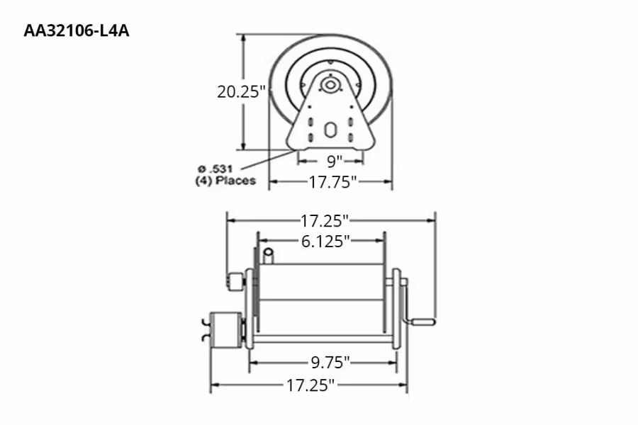12981-reelcraft-air-motor-driven-hose-reel-1.jpg Reelcraft Air Motor Driven Hose Reel