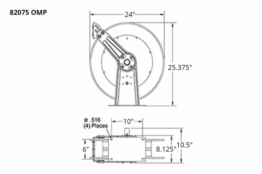 Reelcraft 80000 Series Oil Hose Reel