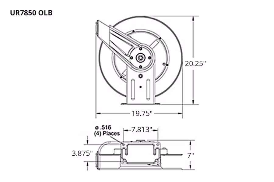 Reelcraft 7000 Series DEF Hose Reels
