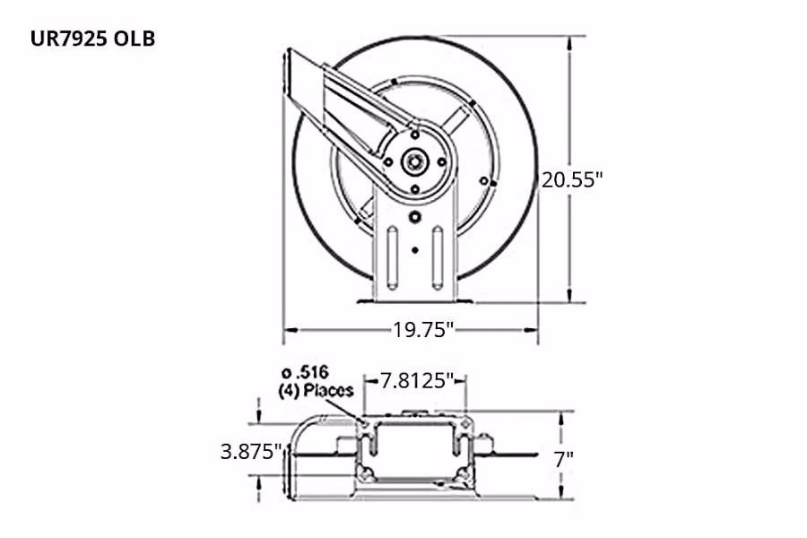 Reelcraft 7000 Series DEF Hose Reels
