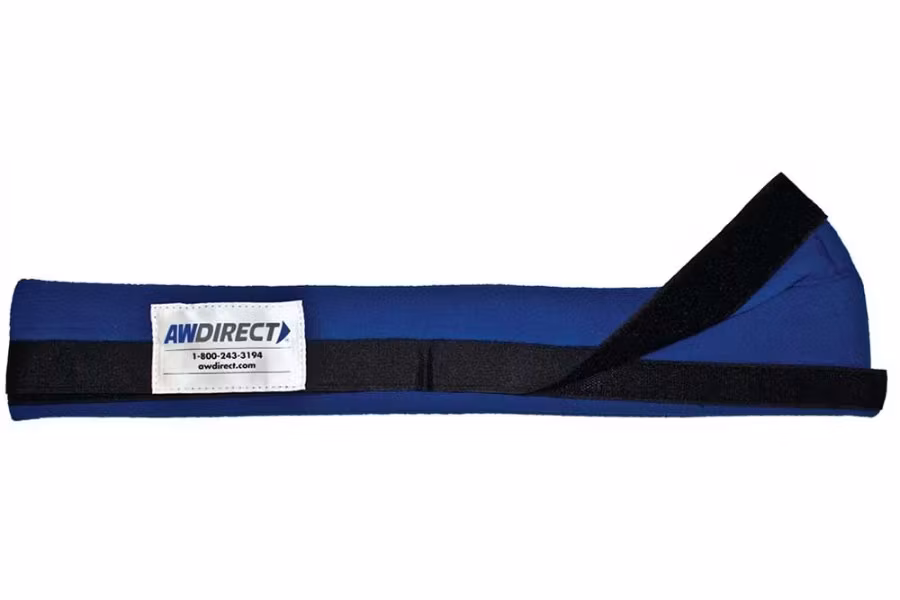 1308-aw-direct-18-quot-l-blue-fleece-wheel-protector-for-chain-and-straps-1.jpg AW Direct 18"L Blue Fleece Wheel Protector for Chain and Straps