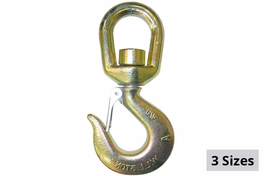 B/A Products Swivel Hoist Hooks w/ Latches