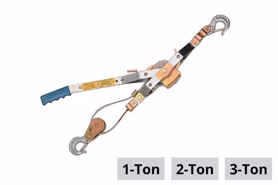 Massdam Industrial-Grade Pow-R-Pull Come-along, 1 Ton