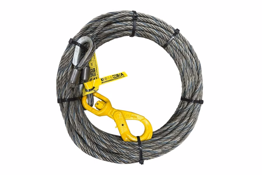 B/a Steel Core Cable with Self-Locking Swivel Hook and Thimble Ends