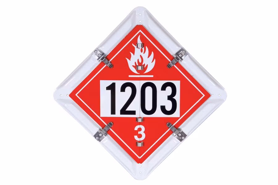 INCOM Painted White 2 Legend Fuel Flip Placard
