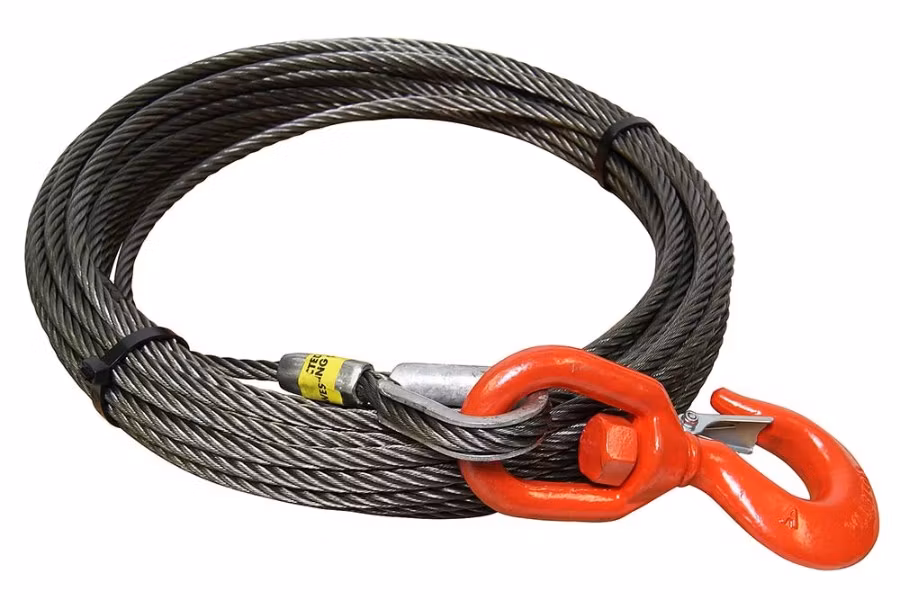 All-Grip SuperFlex Winch Cable with Swivel Hook