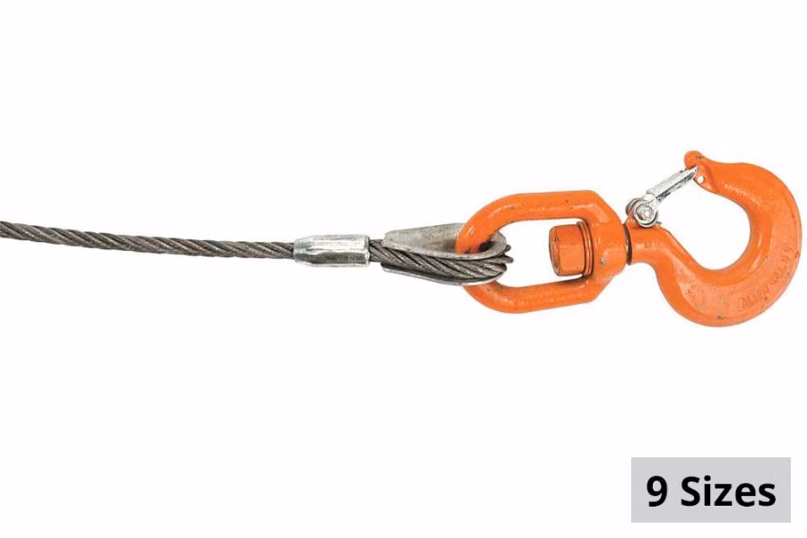 15028-lift-all-domestic-iwrc-wire-rope-swivel-hook-and-latch-1.jpg Lift-All Domestic IWRC Wire Rope - Swivel Hook and Latch