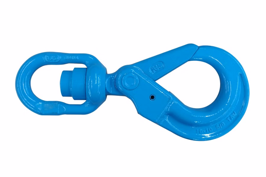Yoke 5/8" G100 Self-Locking Swivel Hook w/ Ball-Bearing Swivel