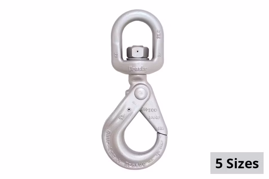 Crosby S-1326 Positive Locking Alloy Swivel Hooks