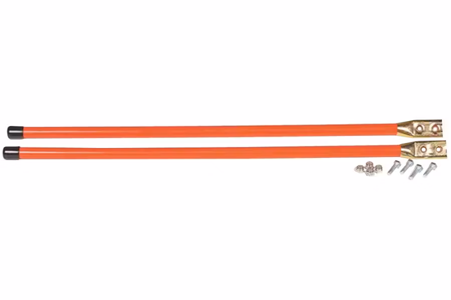 1530-s.a.m.-3-4-quot-fluorescent-orange-bolt-on-bumper-marker-sight-rods-w-hardware-1.jpg S.A.M. 3/4" Fluorescent Orange Bolt-on Bumper Marker Sight Rods w/Hardware