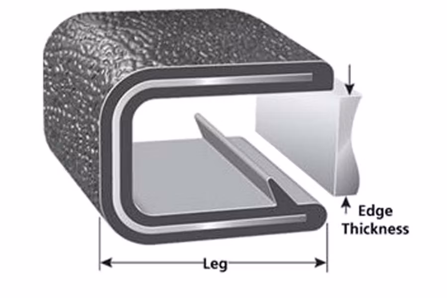 Trim-Lok 3/8" Thick Trim Seal (Bulb-Less)