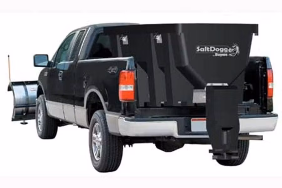 SaltDogg Black Electric Direct Drive Poly Slide In Spreader 53in