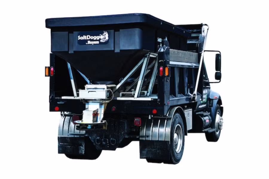 1631-saltdogg-pro6000-6.0-cubic-yard-electric-black-poly-stainless-steel-hopper-spreader-w-auger-1.jpg SaltDogg PRO6000 6.0 Cubic Yard Electric Black Poly/Stainless Steel Hopper Spreader w/Auger