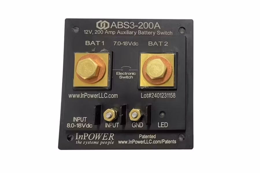 InPower ABS Series Auxiliary Battery Switch, 200A