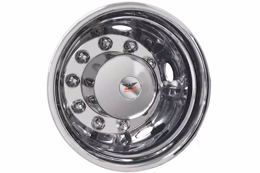 Phoenix Stainless Steel D.O.T. Wheel Simulator Set 19.5" 10 Lug on 285MM BC 5 HH Wheels